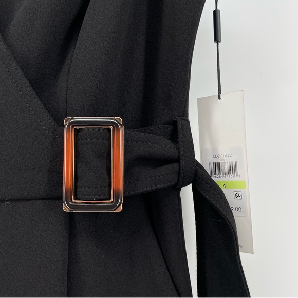 Calvin Klein NWT Black Belted Jumpsuit 4 - Picture 3 of 8